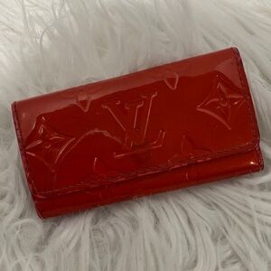 Louis Vuitton Cherry Red Patent Leather Key Holder